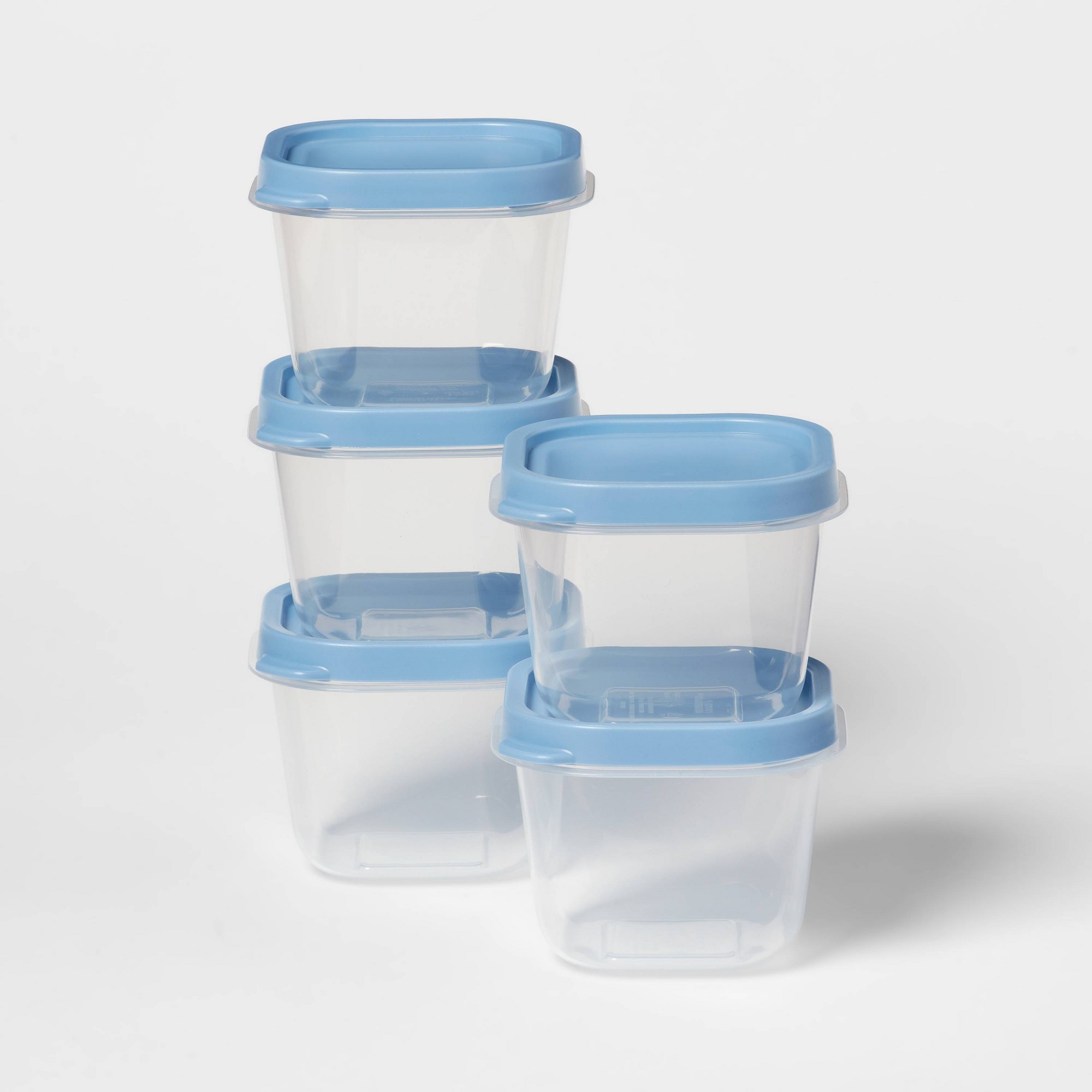 Food Storage Prep Containers - 10 adet Mavi Plastik Gıda Saklama