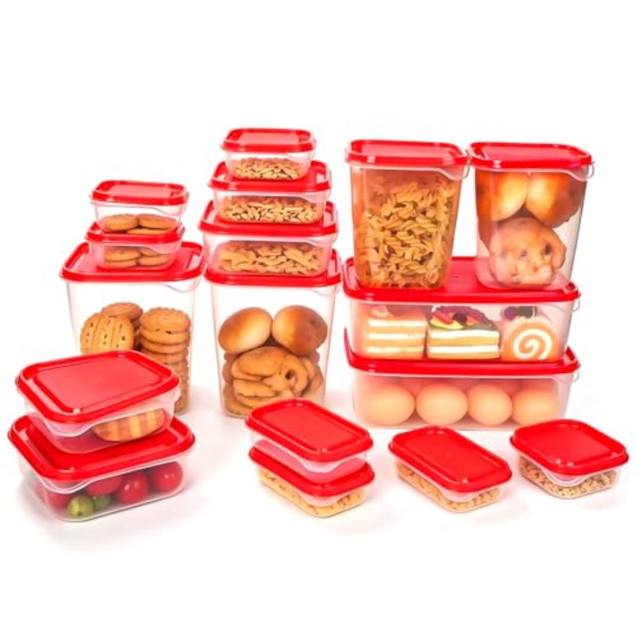 Food Storage Kits - 17 Parça Plastik Gıda Saklama Seti,