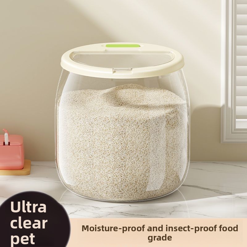 Food Storage Acrylic Containers - Ev Tipi Pirinç Kovası Mühürlü ve