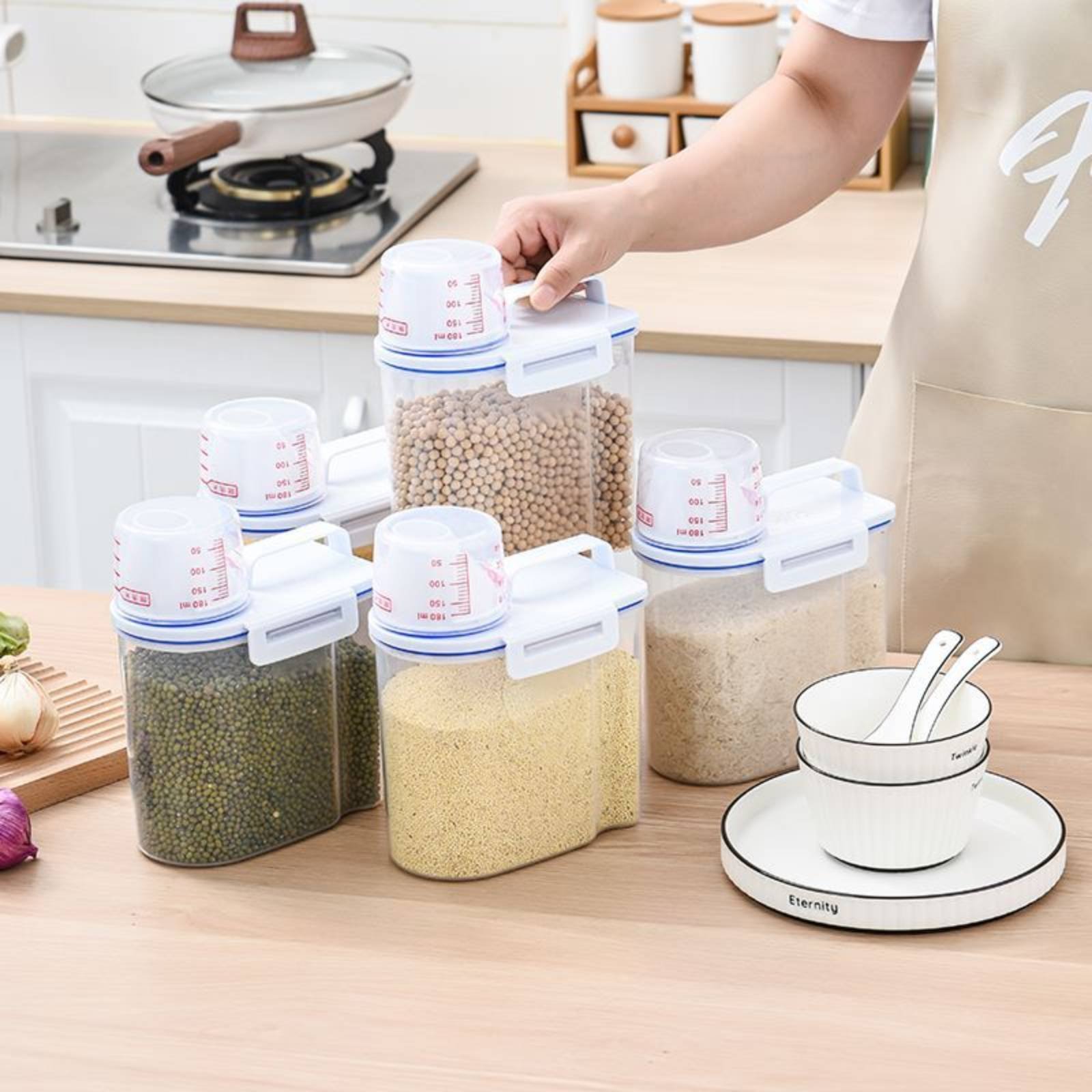 Food Storage For Pantry - Pirinç Saklama Kabı Güvenli Pirinç Dağıtıcısı