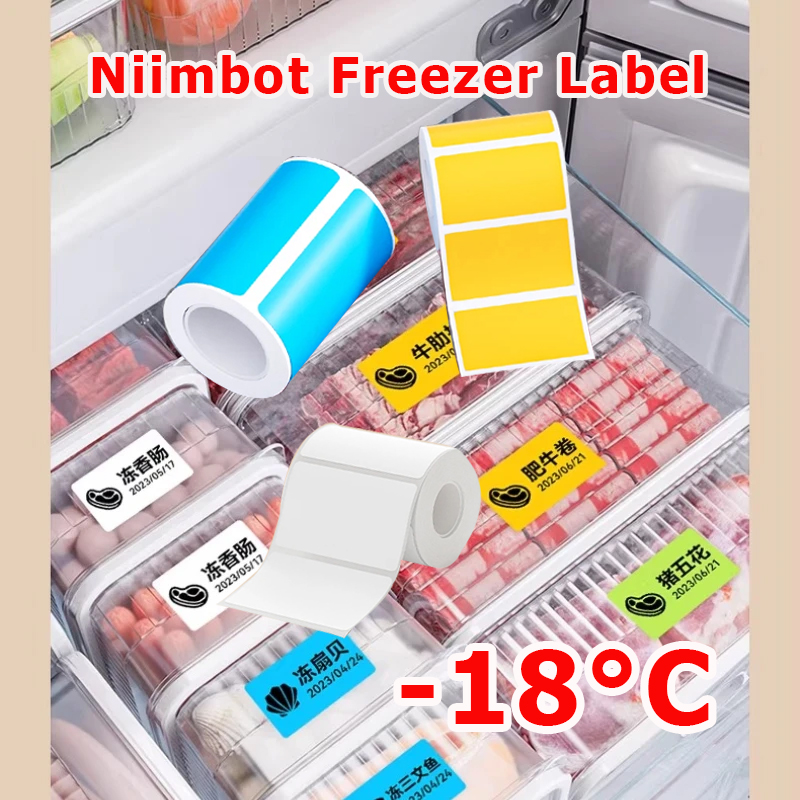Food Storage Temperature - NIIMBOT B1/B21/B31/B203/B3S Dondurucu Etiket Kağıdı -18