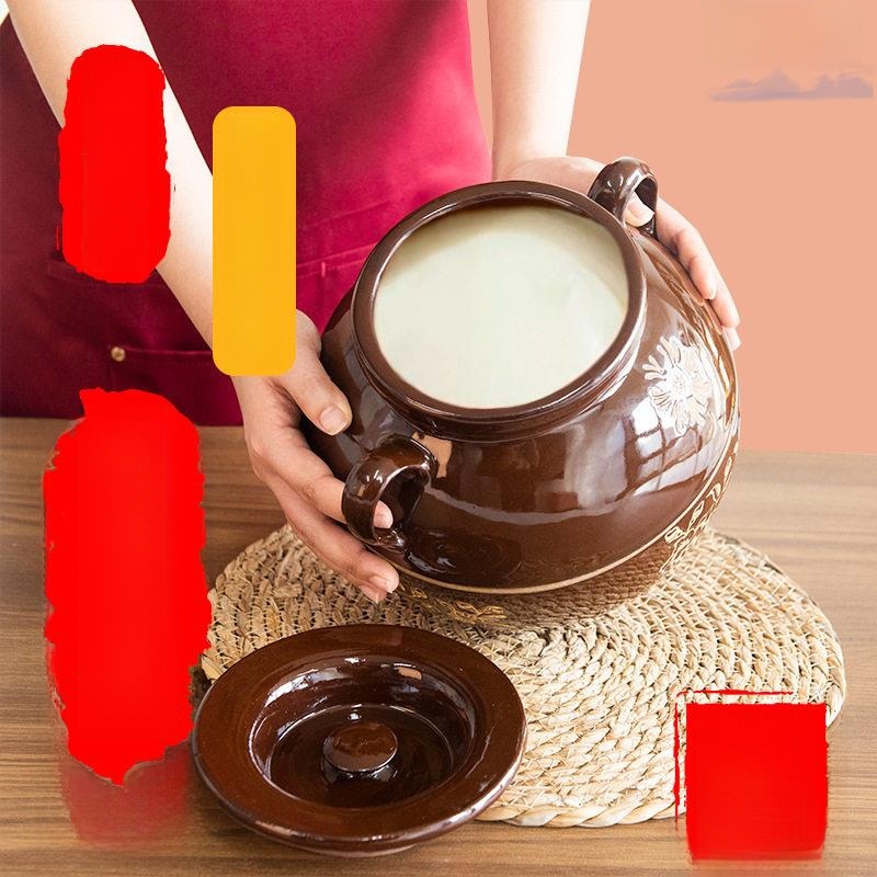Food Storage Temperature - Geleneksel Çin Seramik Domuz Yağı Kavanozu