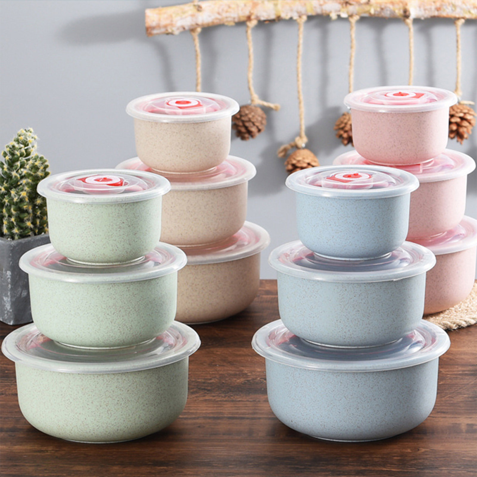 Food Storage Prep Containers - 3 adet Gıda Saklama Kapları Bento
