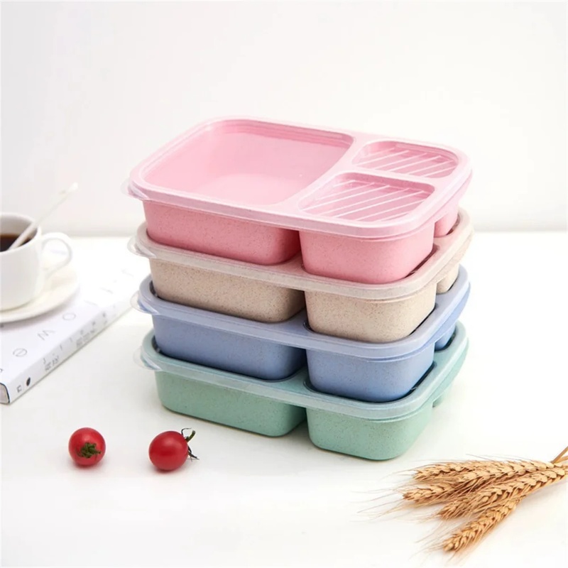 Food Storage Prep Containers - 1-3 adet Bento Öğle Yemeği Kutusu