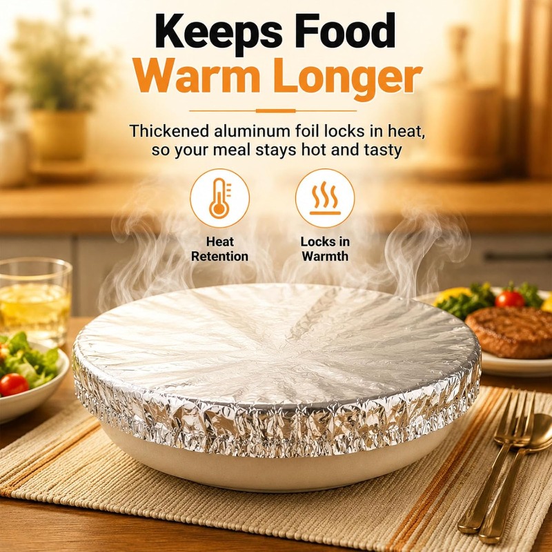 Food Storage Home - Alüminyum Folyo Yalıtım Kapakları Tek Kullanımlık