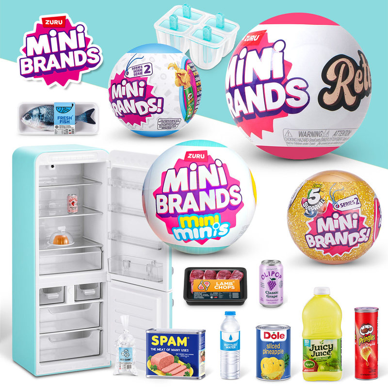 Food Storage Kits - ZURU MINI MARKALARI Gerçekçi Minyatür Buzdolabı