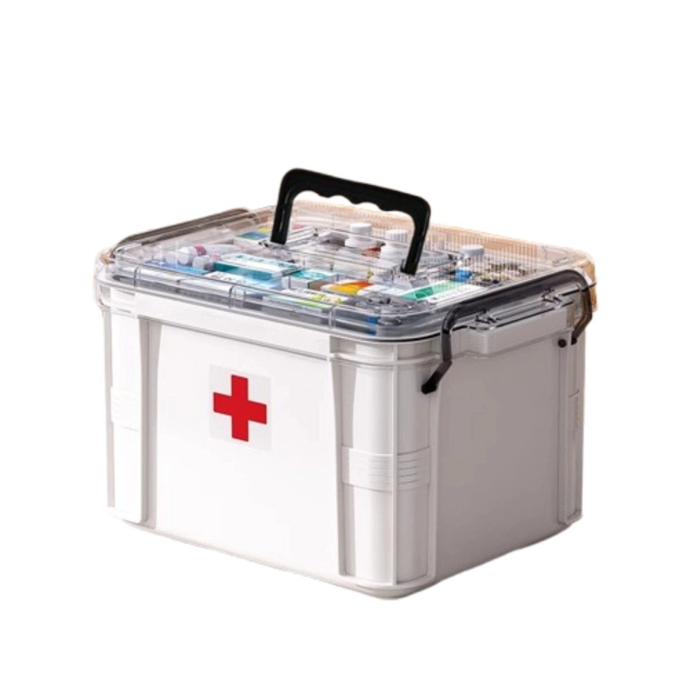 Food Storage Emergency - Çift Katmanlı İlaç Saklama Kutusu Plastik