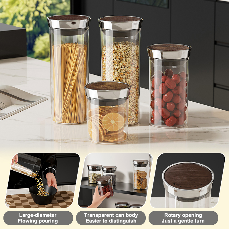 Airtight Cereal Jar - Uforu Gıda Sınıfı Tahıl Saklama Kabı,
