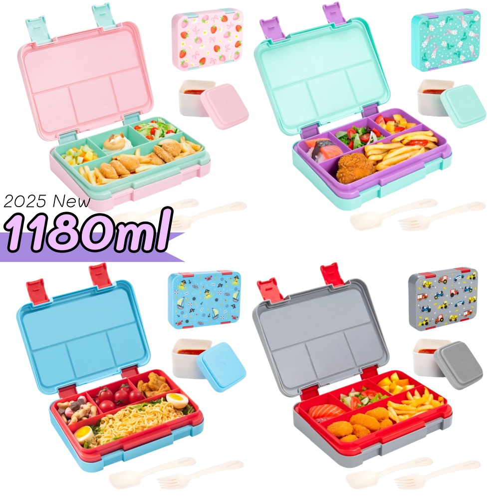 Food Storage Kits - 40 oz Karikatür Desen Bento yemek