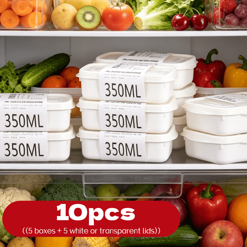 Food Storage Kits - 10 Adet Yeniden Kullanılabilir İstiflenebilir Gıda