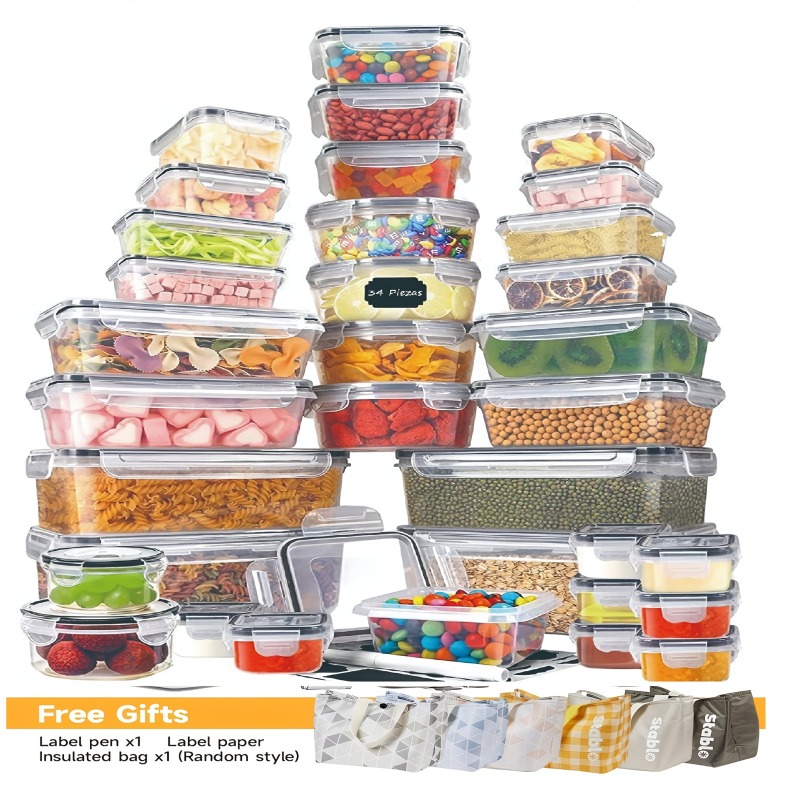 Food Storage Meals - 48 Parça BPA İçermeyen Gıda Saklama