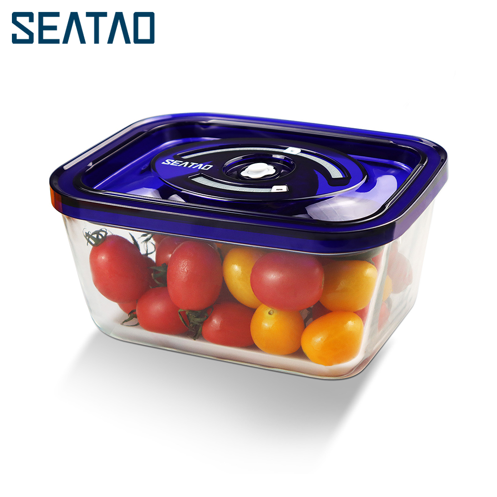 Food Storage Prep Containers - SEATAO cam gıda saklama kapları, kapaklı