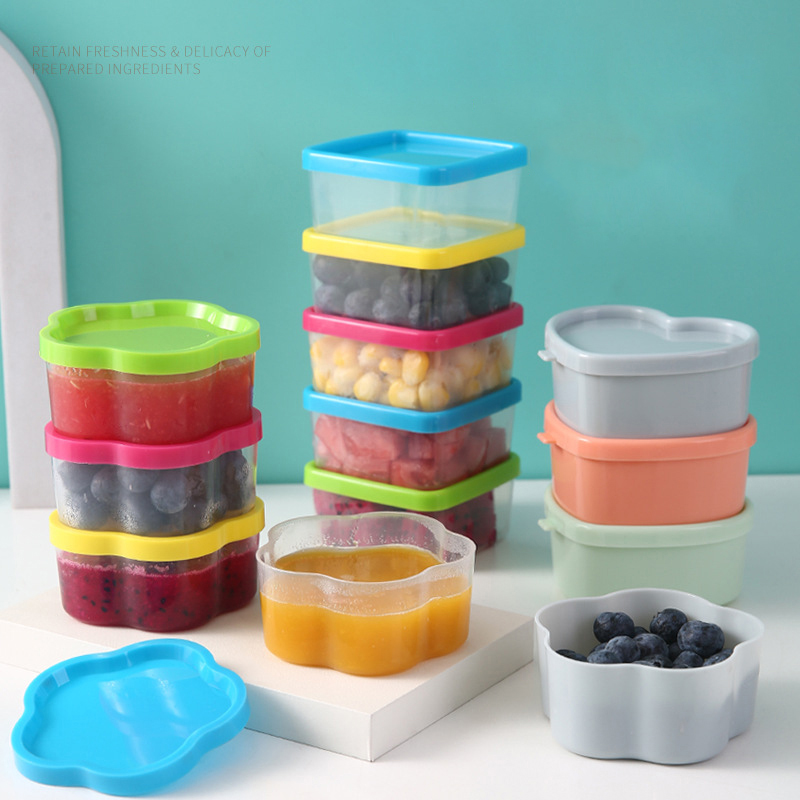 Food Storage Acrylic Containers - HUA HUA 8/9 Adet Mini sıkılabilir