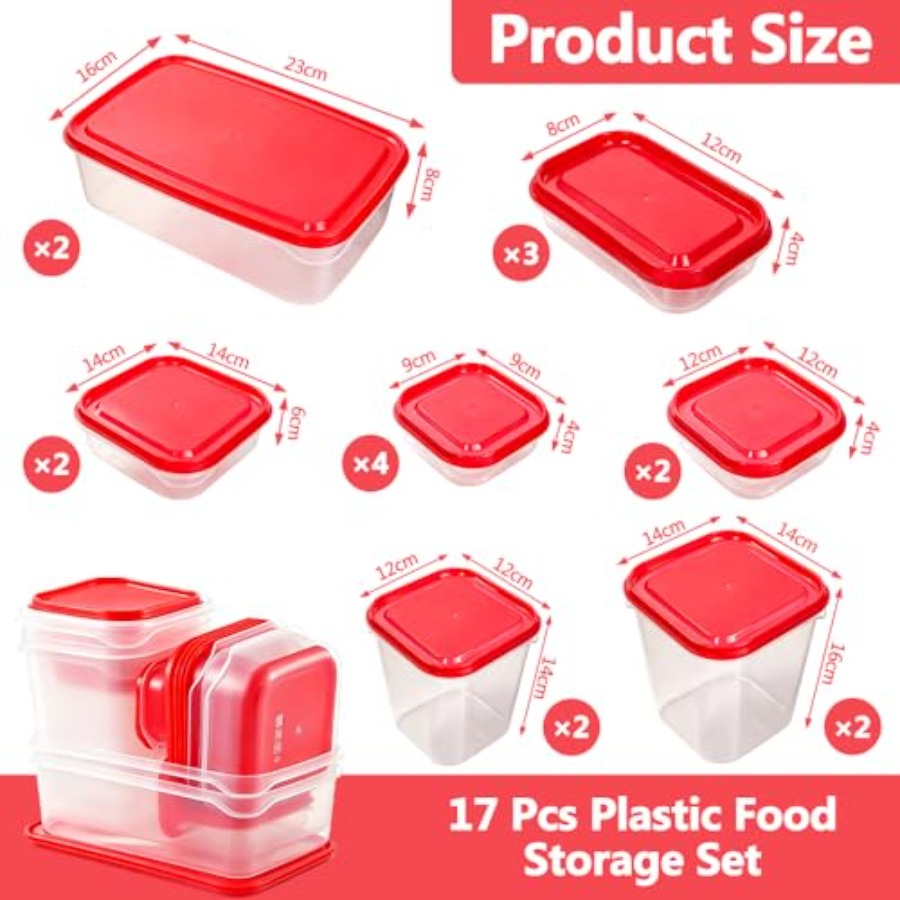 17 Parça Plastik Gıda Saklama  - Food Storage Kits incelemesi ve fiyatı