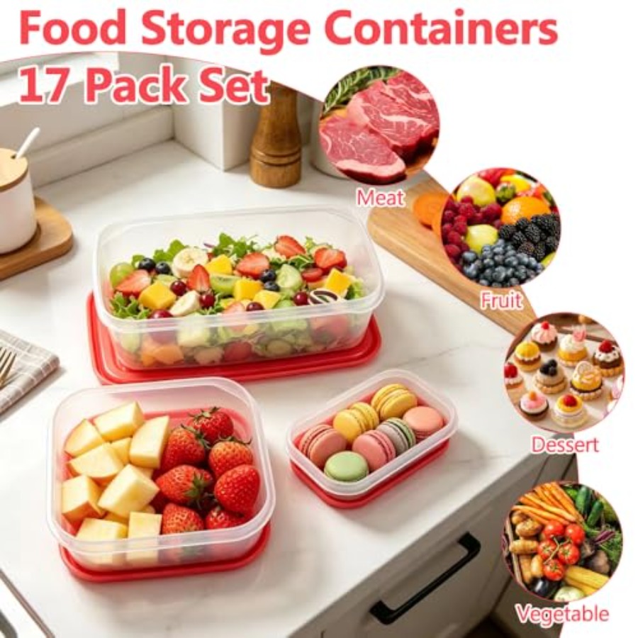17 Parça Plastik Gıda Saklama  - Food Storage Kits incelemesi ve fiyatı