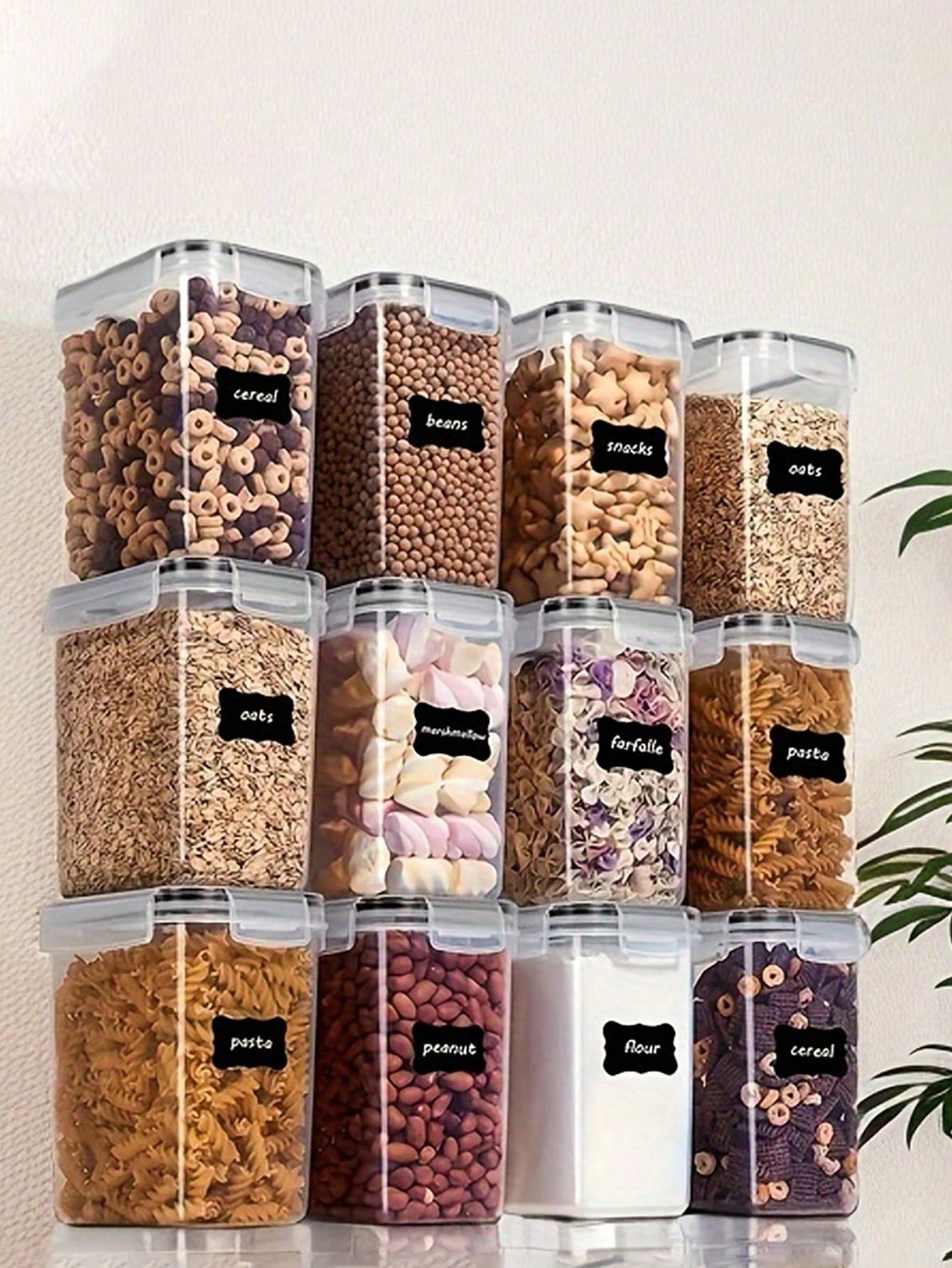 48 adet Hava Geçirmeyen Gıda S - Food Storage For Pantry incelemesi ve fiyatı