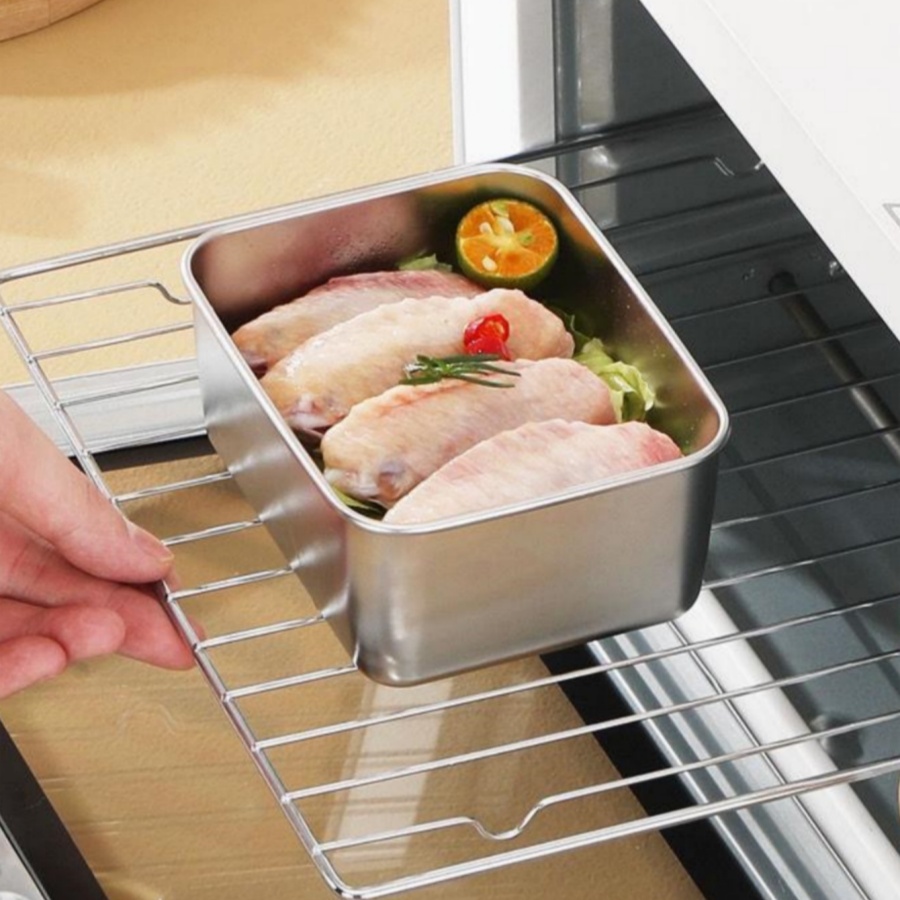 1-2-3 adet Dikdörtgen Paslanma - Food Storage Prep Containers incelemesi ve fiyatı