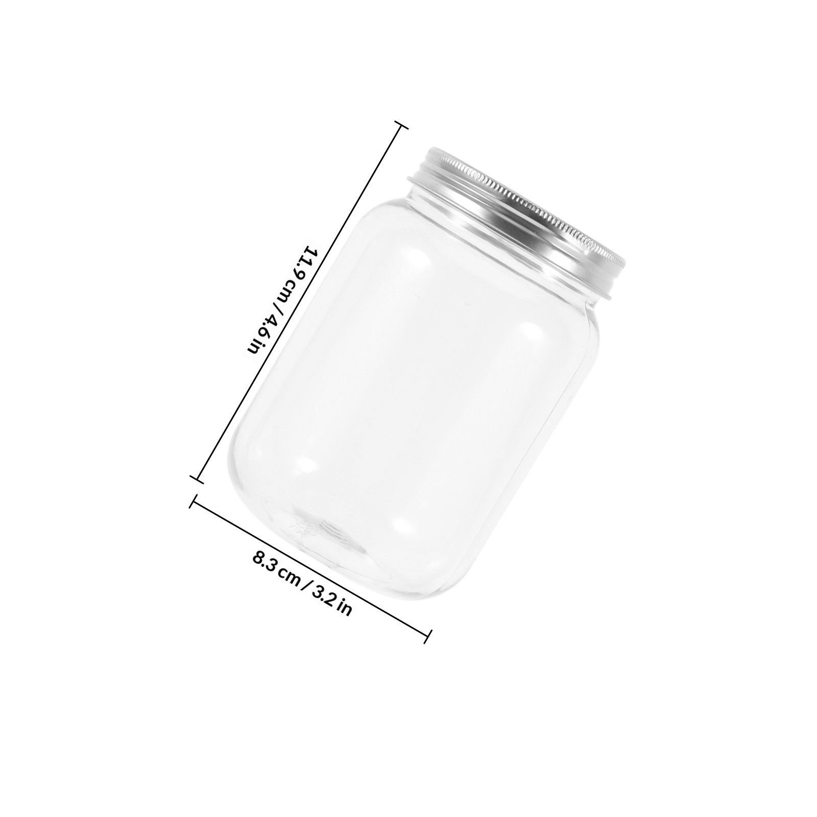 4 adet şeffaf plastik kavanozl - Food Storage Jars With Lids incelemesi ve fiyatı