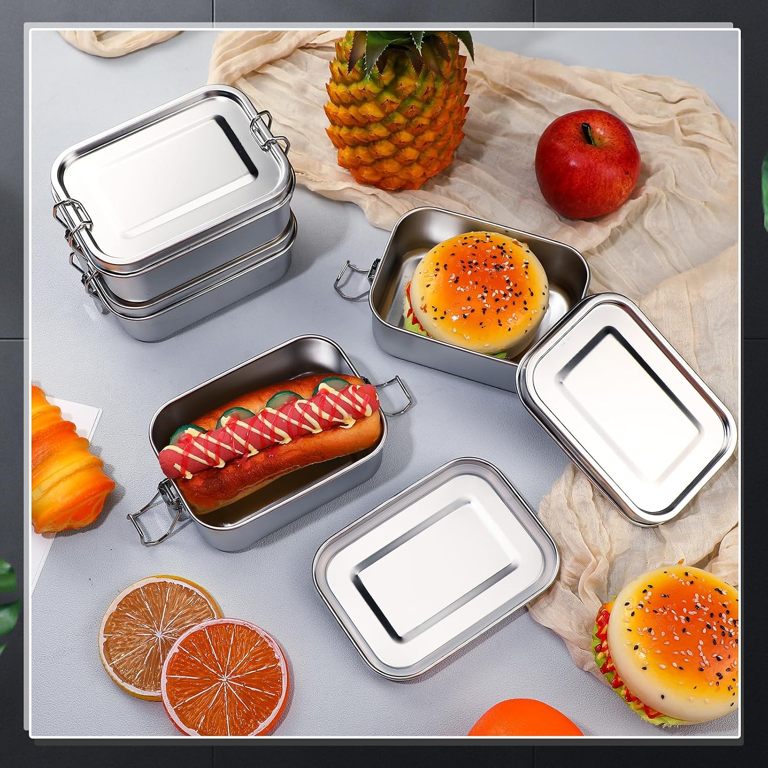 Paslanmaz Çelik Gıda Saklama K - Food Storage Prep Containers incelemesi ve fiyatı