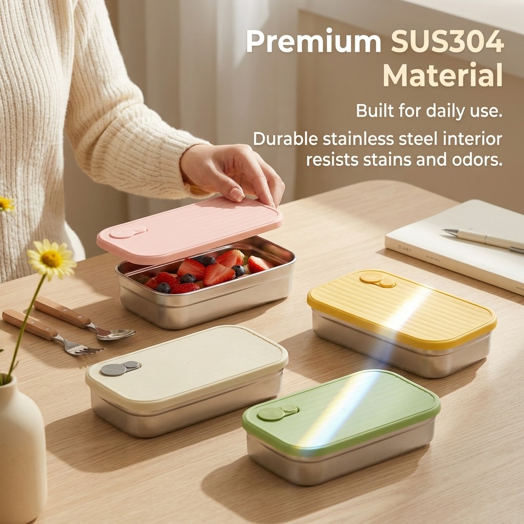 Paslanmaz Çelik Bento Kutusu M - Food Storage Prep Containers incelemesi ve fiyatı