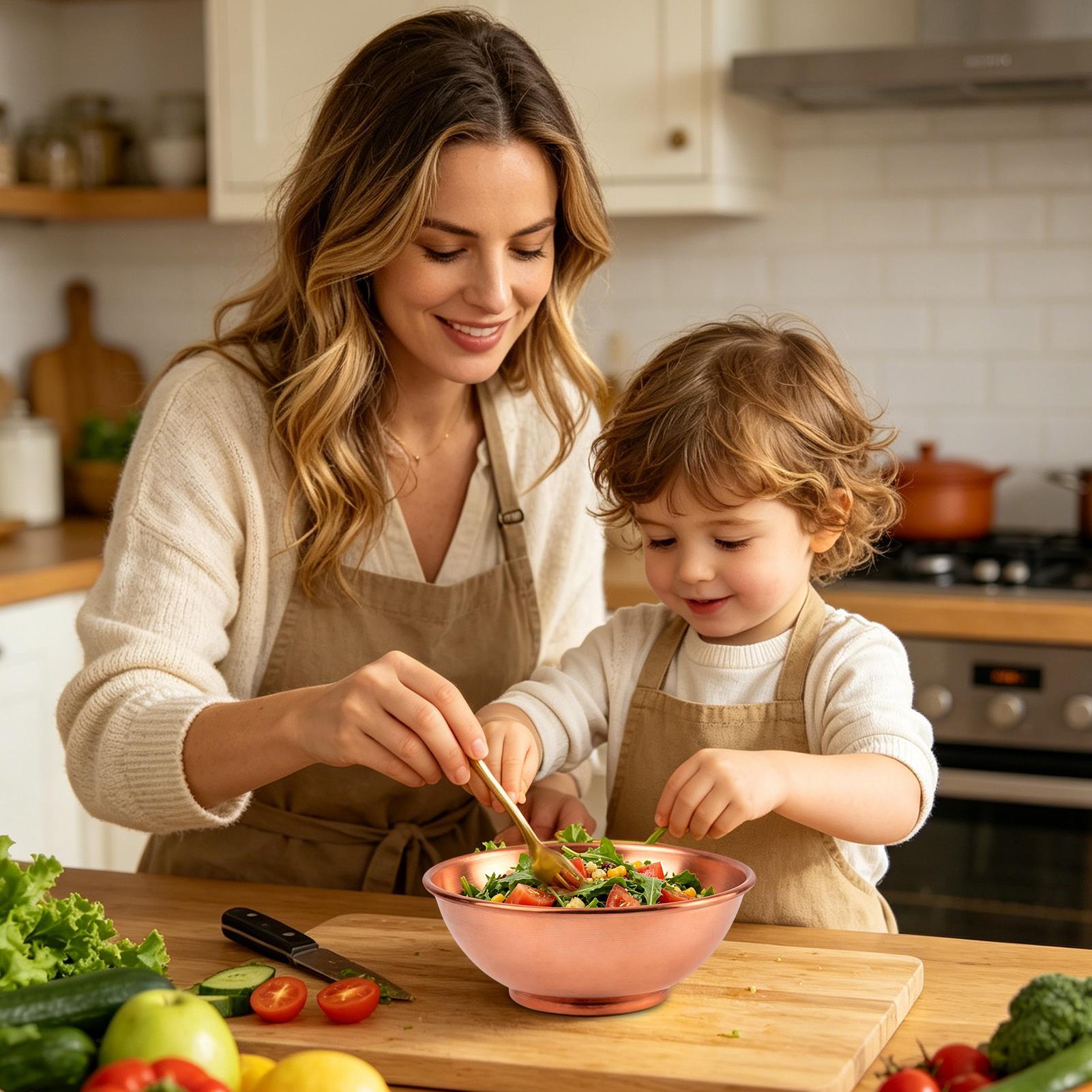 Büyük Bakır Kase, Salata Karış - Food Storage Home incelemesi ve fiyatı
