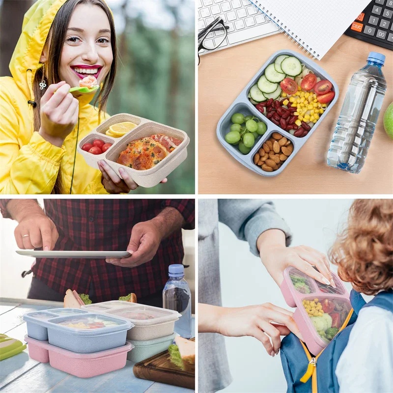 1-3 adet Bento Öğle Yemeği Kut - Food Storage Prep Containers incelemesi ve fiyatı