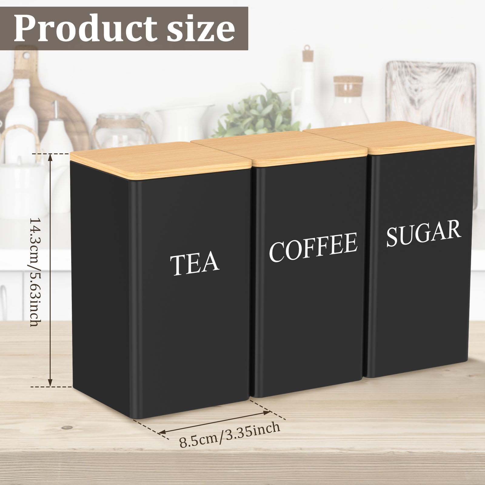 1000 ML Kahve Çay ve Şeker Ten - Food Storage Jars With Lids incelemesi ve fiyatı