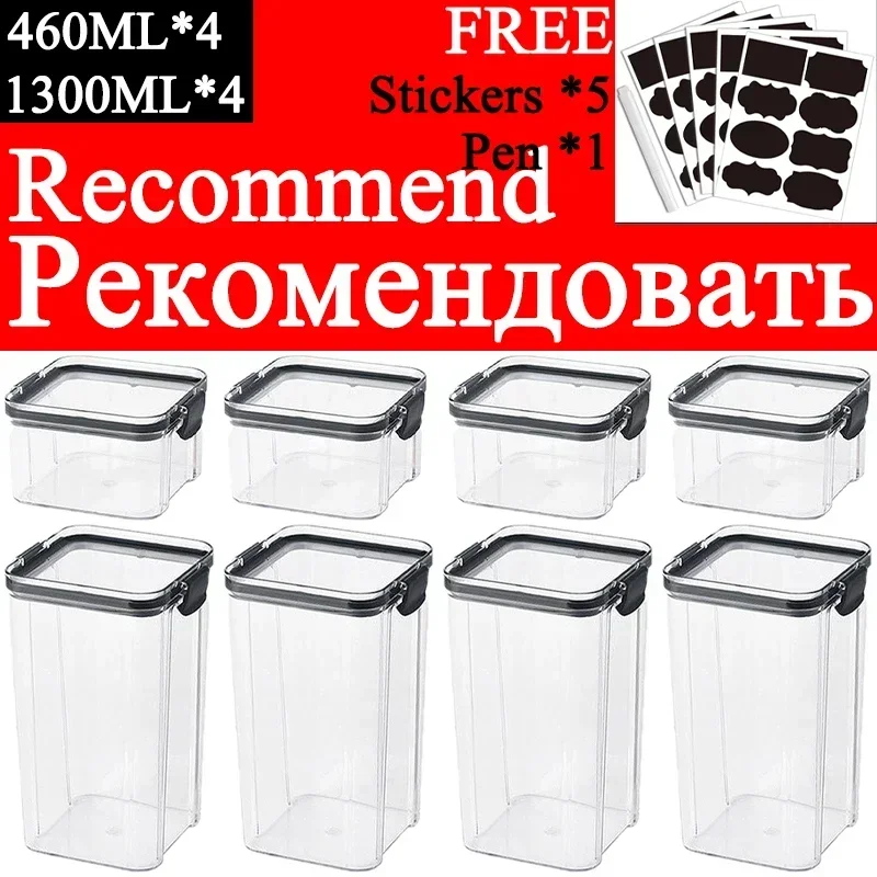 460-1800 ml Setleri Istifleneb - Airtight Cereal Jar incelemesi ve fiyatı
