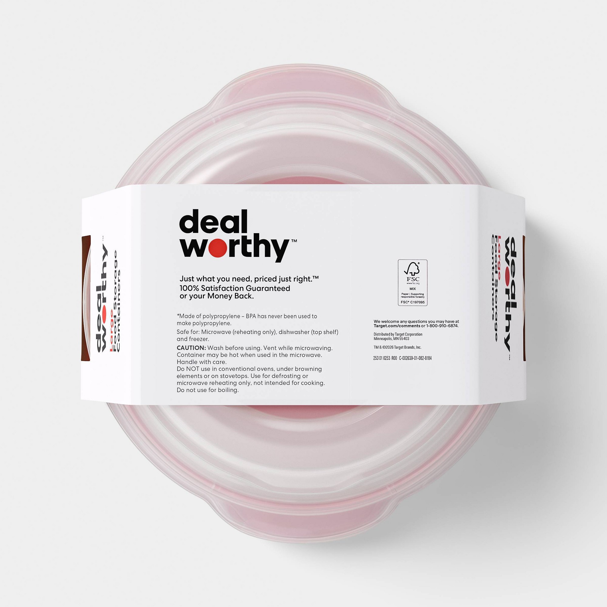 2ct Büyük Yuvarlak Gıda Saklam - Food Storage Prep Containers incelemesi ve fiyatı