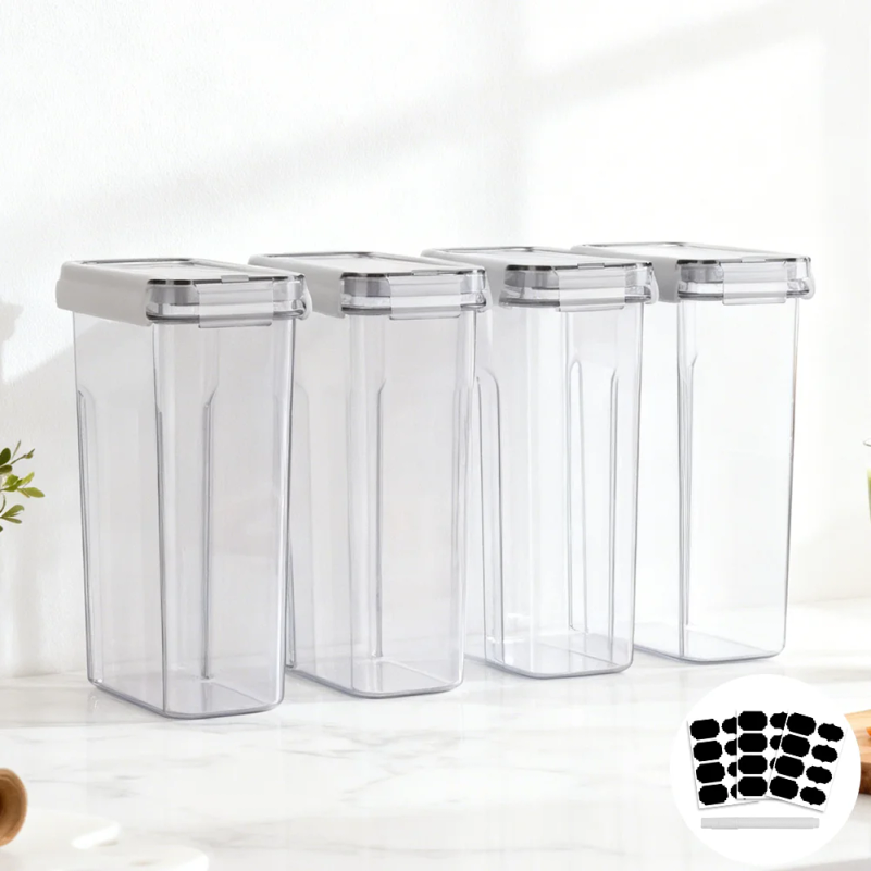 4'lü/8'li Gıda Saklama Kabı Se - Airtight Cereal Jar incelemesi ve fiyatı