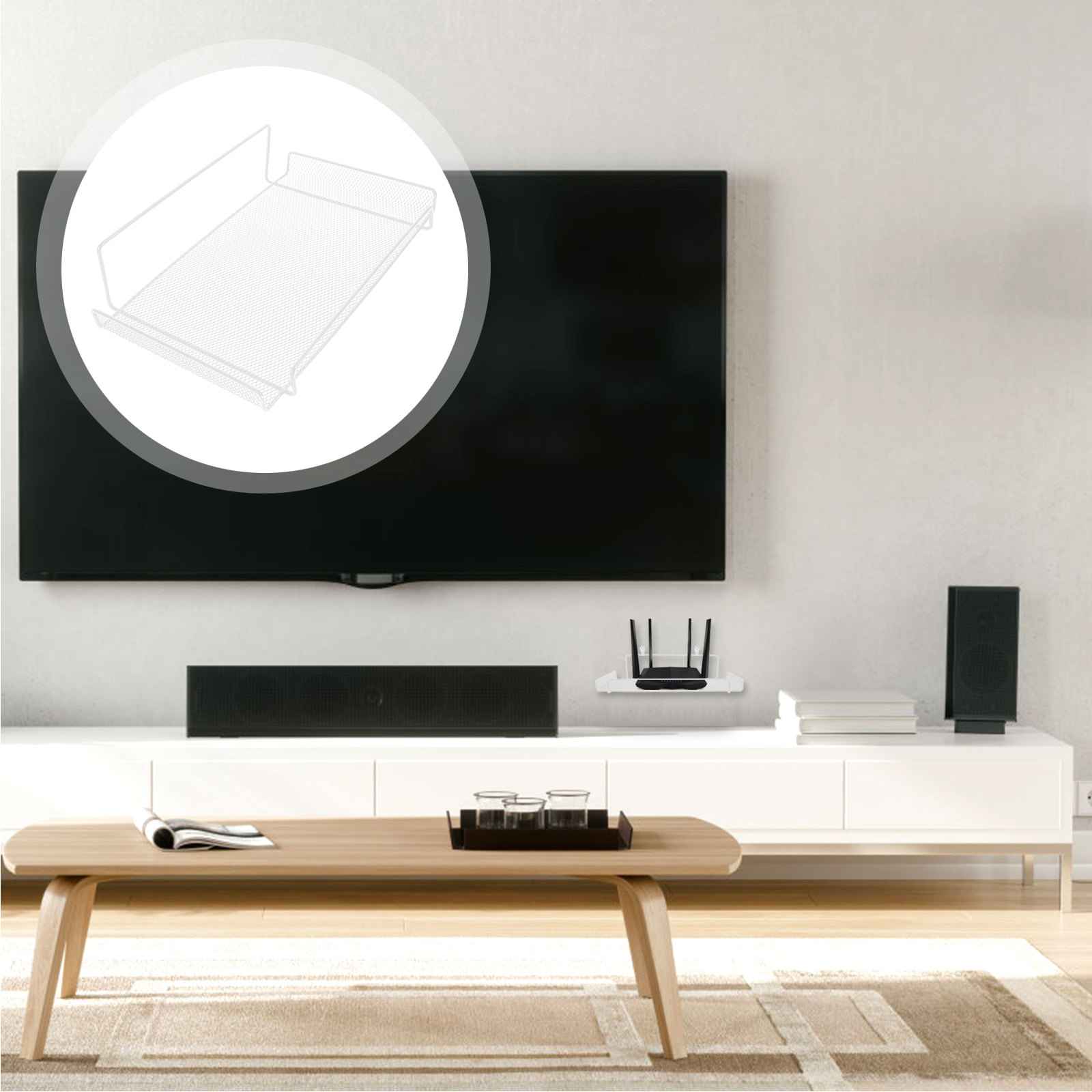 Duvara Monte Router Saklama Ra - Food Storage For Room incelemesi ve fiyatı