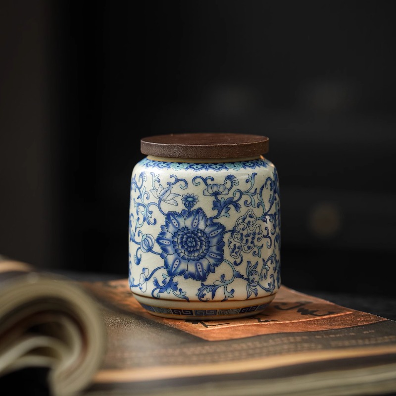 Yaratıcı Mavi ve Beyaz Porsele - Food Storage Jars With Lids incelemesi ve fiyatı