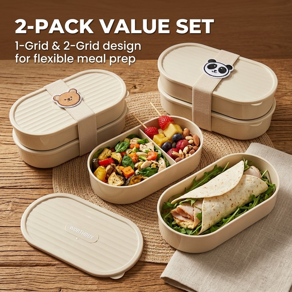 2 Adet/Set Çizgi Film Desenli  - Food Storage Kits incelemesi ve fiyatı