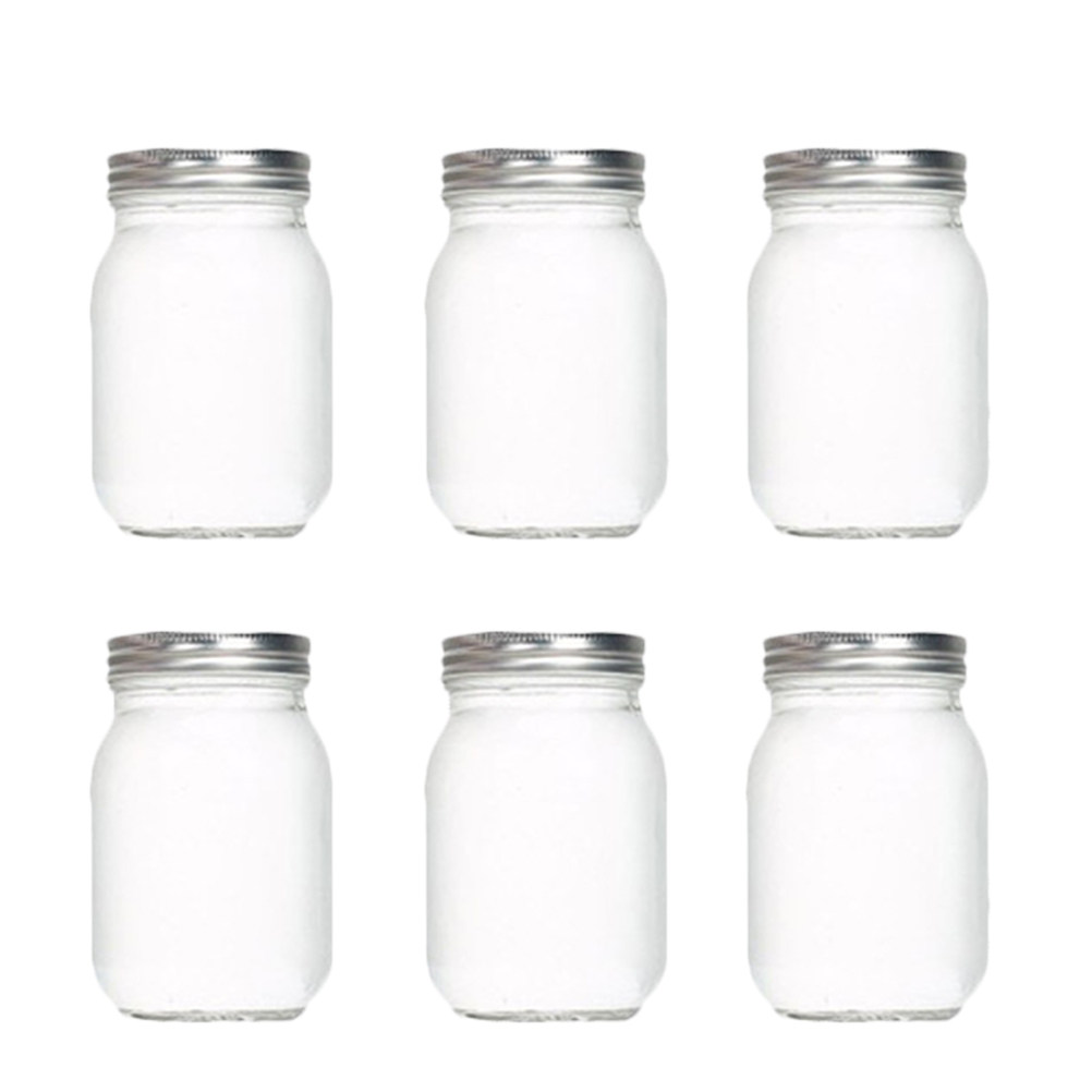 6 adet şeffaf yuvarlak cam kav - Food Storage Jars With Lids incelemesi ve fiyatı
