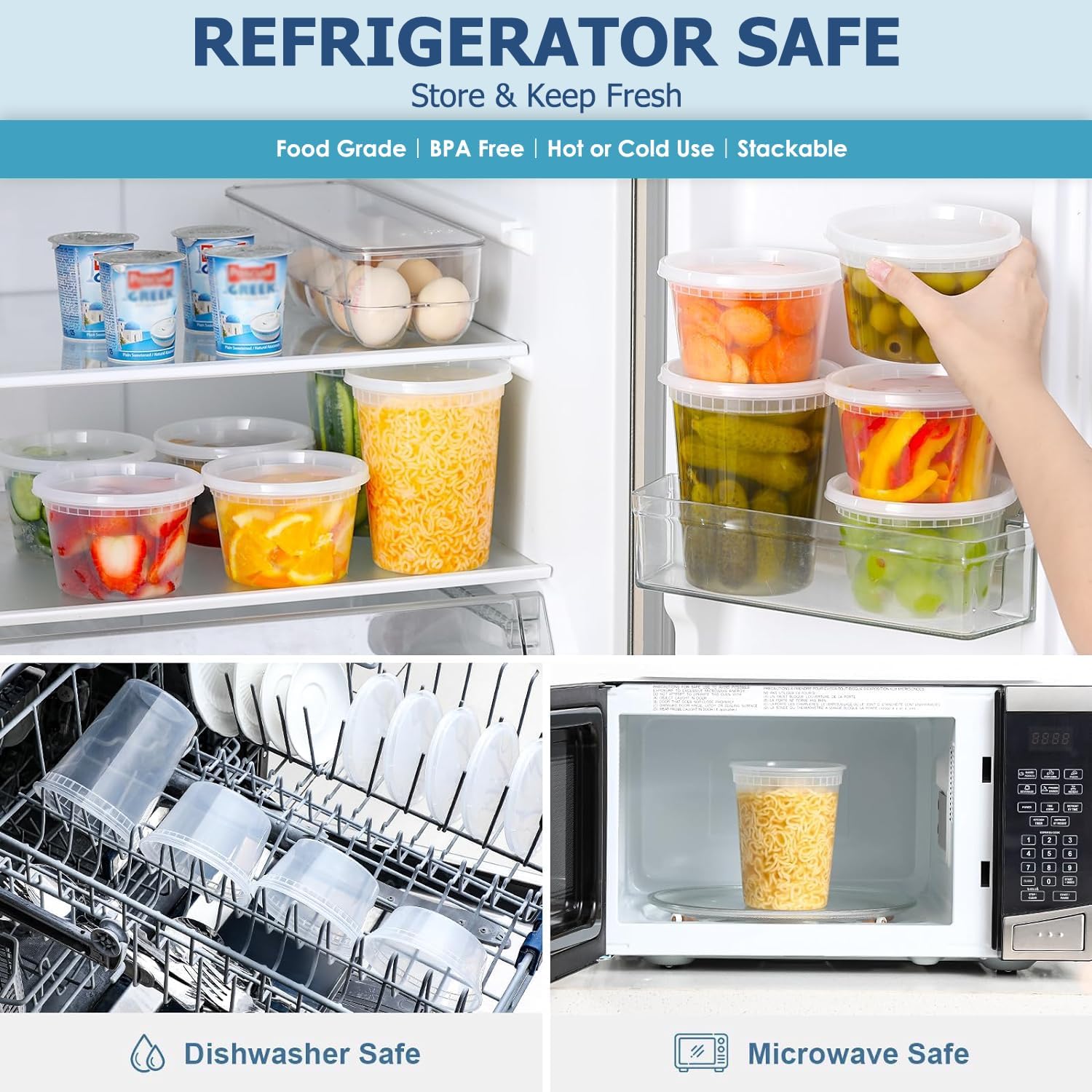 24 adet Şarküteri Gıda Saklama - Food Storage Time incelemesi ve fiyatı