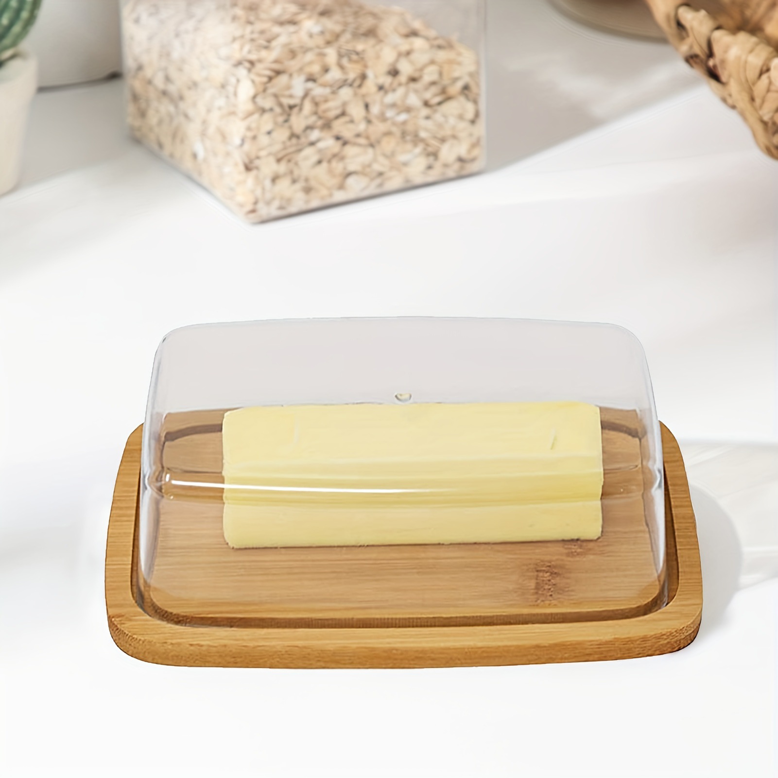 Bambu tereyağı tabağı dikdörtg - Food Storage Acrylic Containers incelemesi ve fiyatı