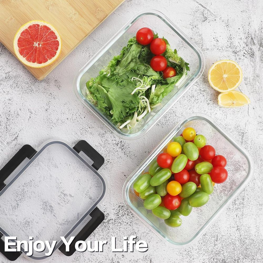 4 Parça 63oz Cam Gıda Saklama  - Food Storage Prep Containers incelemesi ve fiyatı