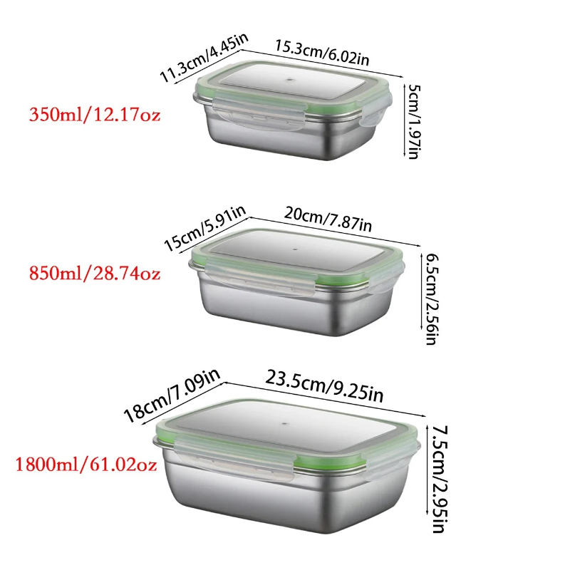 304 Paslanmaz Çelik Öğle Yemeğ - Food Storage Meals incelemesi ve fiyatı