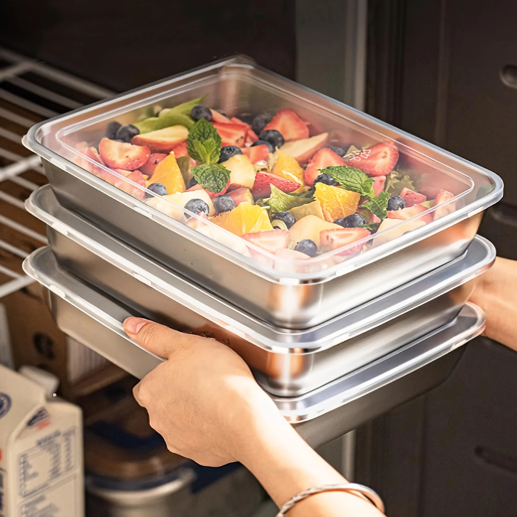 3 adet Paslanmaz Çelik Gıda Sa - Food Storage Meals incelemesi ve fiyatı