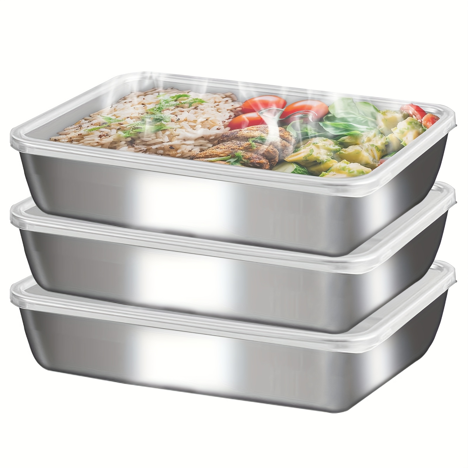 3 adet Paslanmaz Çelik Gıda Sa - Food Storage Meals incelemesi ve fiyatı