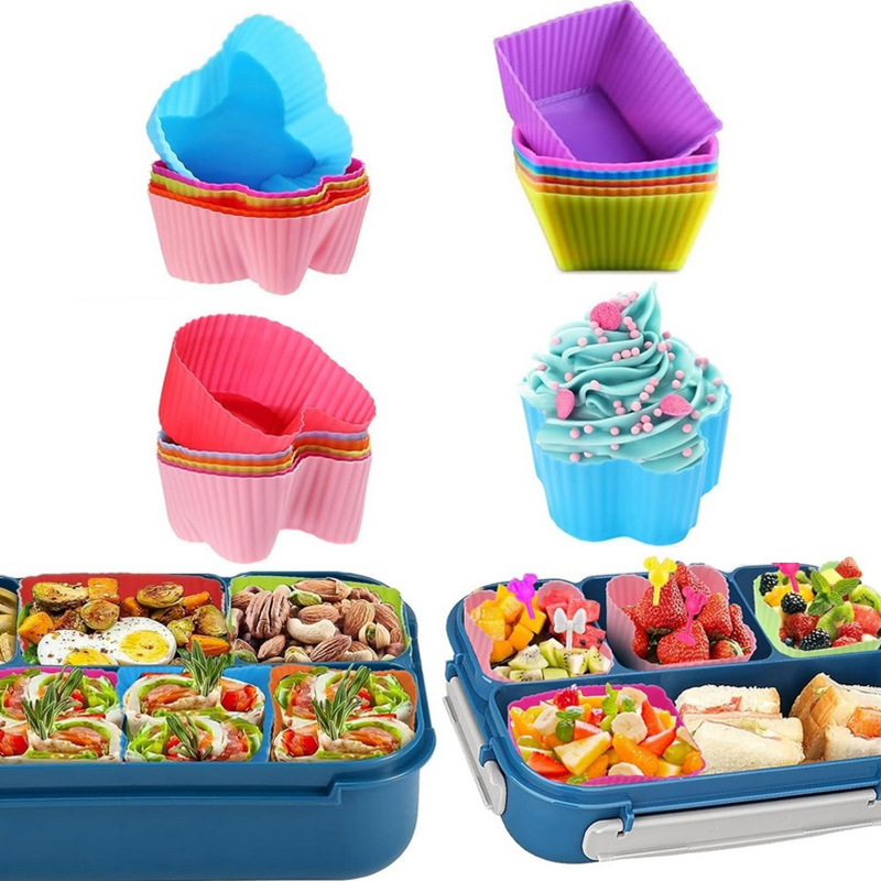8 adet silikon öğle yemeği kut - Food Storage Heat incelemesi ve fiyatı
