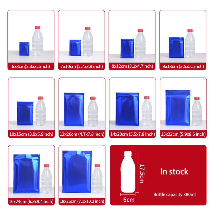 100 adet Mat Mavi Folyo Fermua - Food Storage Zipper incelemesi ve fiyatı