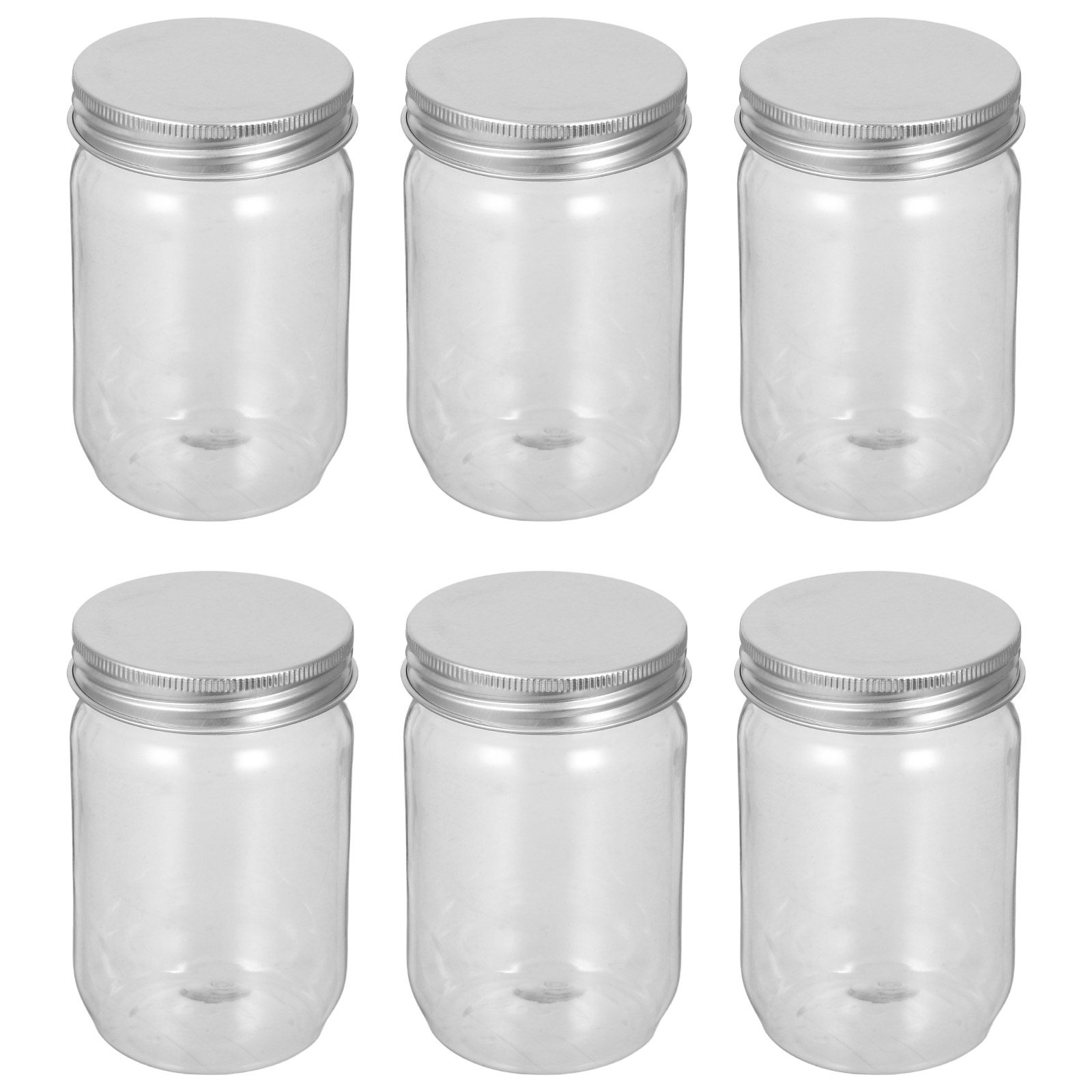 6 adet şeffaf plastik Mason ka - Food Storage Jars With Lids incelemesi ve fiyatı