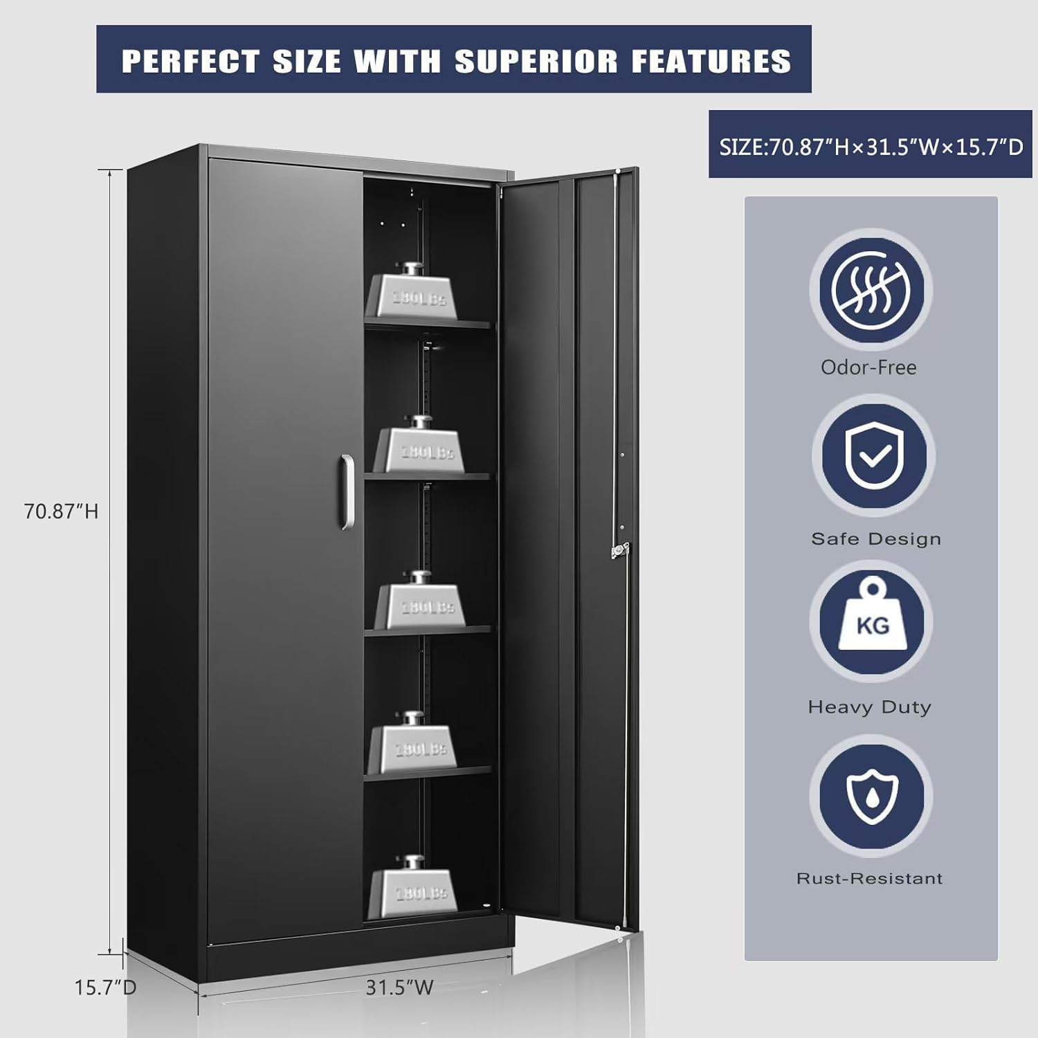 Ayarlanabilir Raflı Metal Sakl - Food Storage For Room incelemesi ve fiyatı