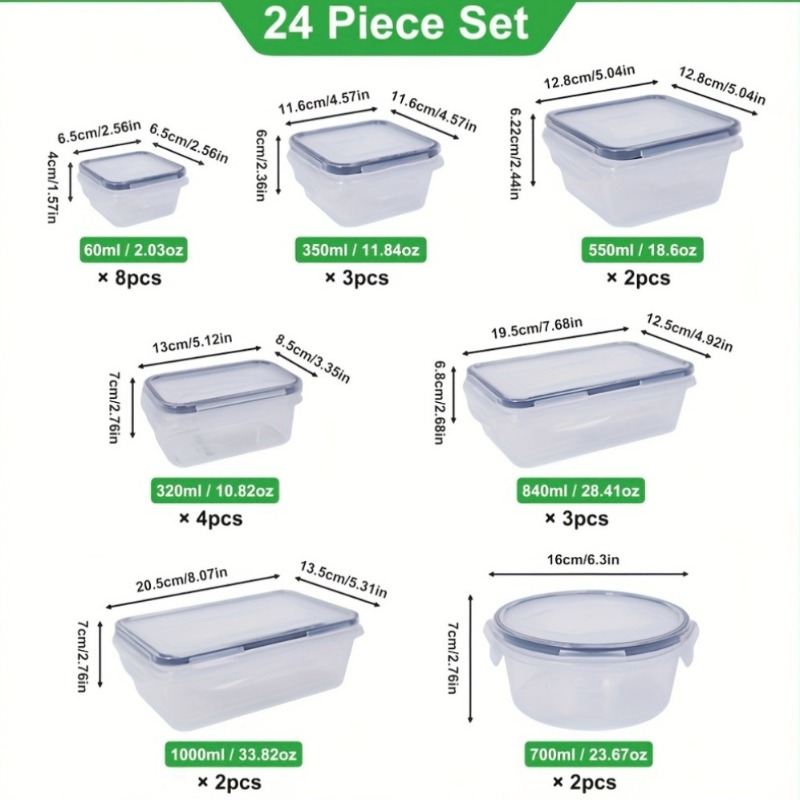 48 Parça BPA İçermeyen Gıda Sa - Food Storage Meals incelemesi ve fiyatı